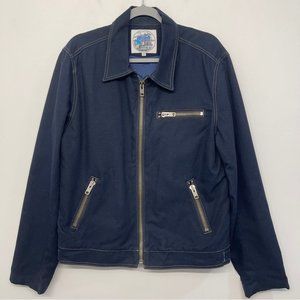 7 For All Mankind Navy Blue Insulated Jacket M Full Zip